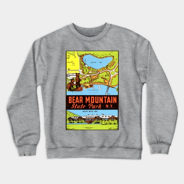 Bear Mountain State Park New York Vintage Crewneck Sweatshirt by Hilda74